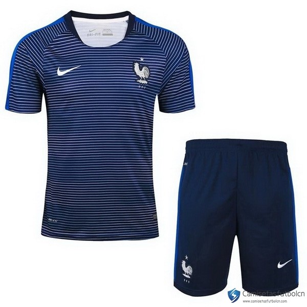 Camiseta Entrenamiento Francia Conjunto Completo 2018 Azul Blanco